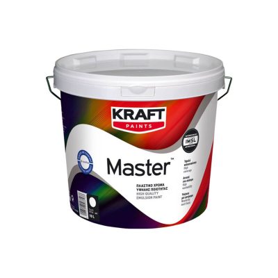 Kraft Master Πλαστικό Χρώμα για Εσωτερική Χρήση 10lt