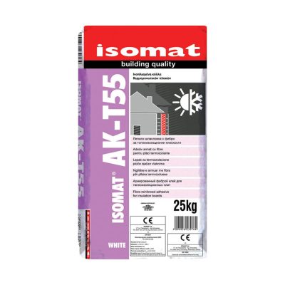 Isomat AK-T55 Κόλλα Θερμομονωτικών Πλακών Λευκή 25kg