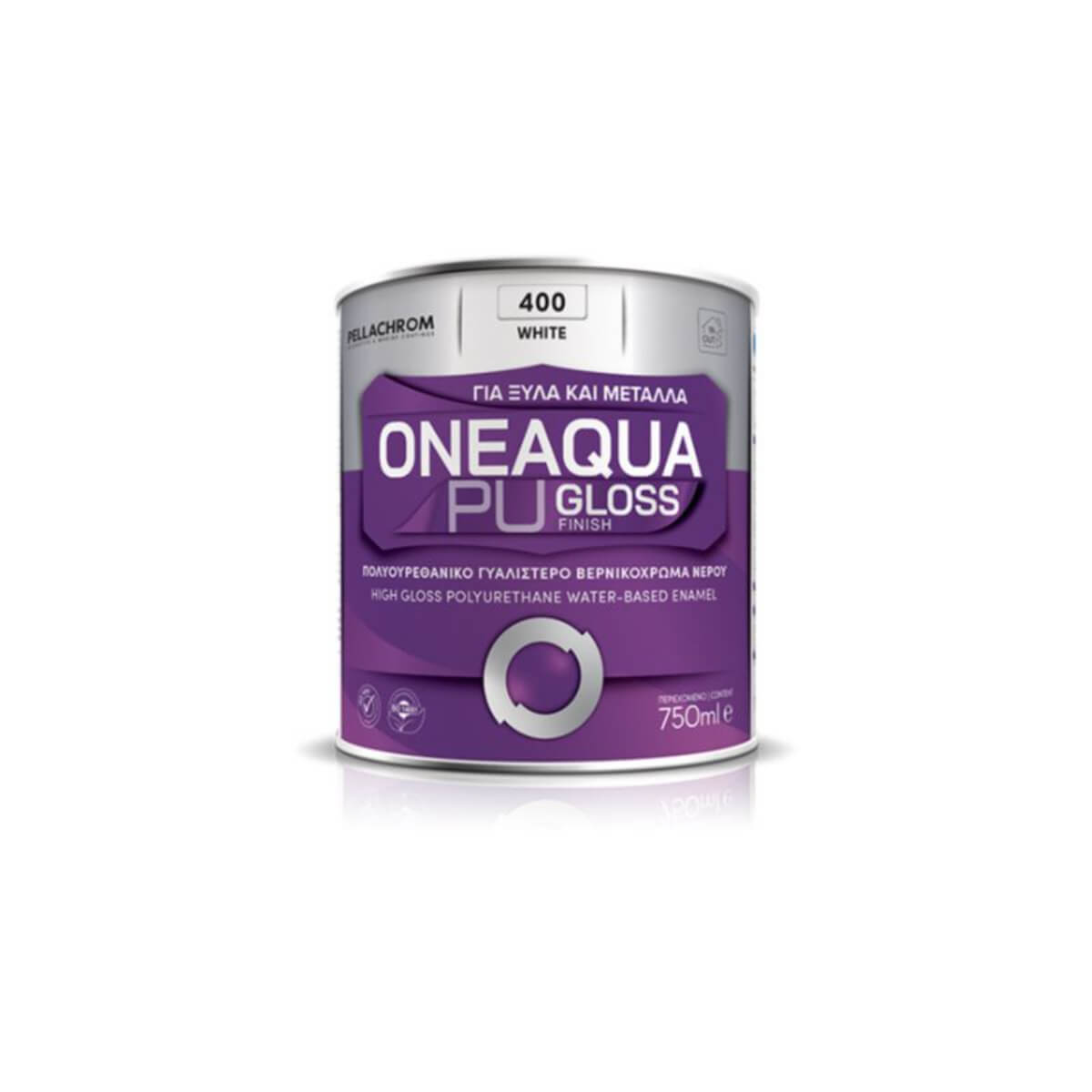 Pellachrom ONEAQUA PU GLOSS χρώμα πολυουρεθάνης νερού - ριπολίνη νερού